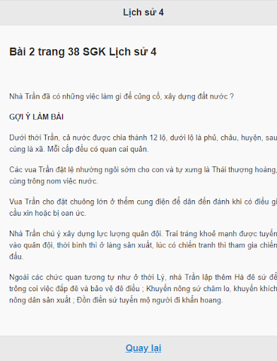 Học tốt Lịch sử lớp 4 Screen 3