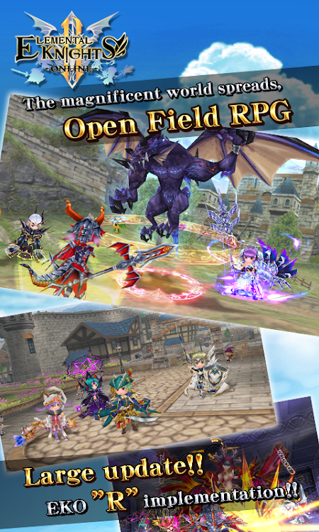 RPG Elemental Knights R (MMO) - 4.13.0 - (Android)