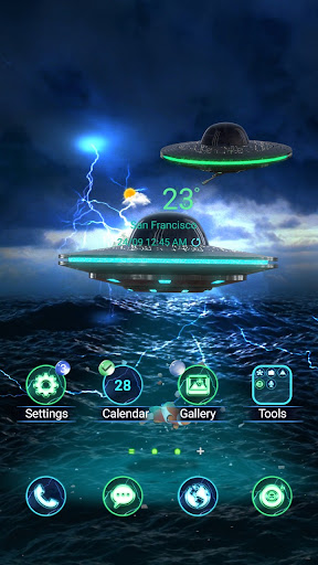 UFO Appears - Wallpaper Screen 2