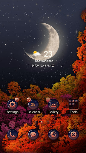 Android application Autumn Breeze Moon - Wallpaper screenshort