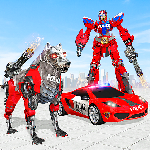 US Police Dog Robot Car Game  Icon