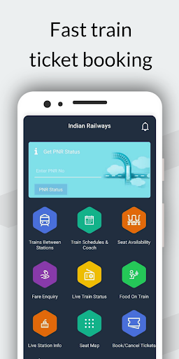 Indian Railway Train IRCTC App Screen 3