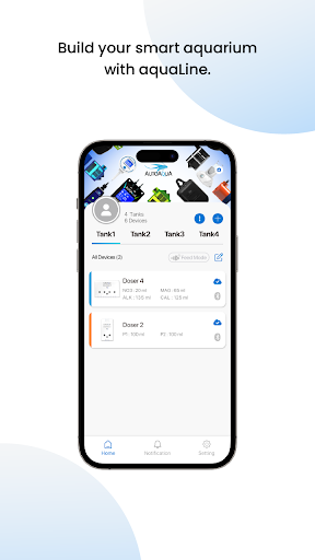 Android application aquaLine screenshort