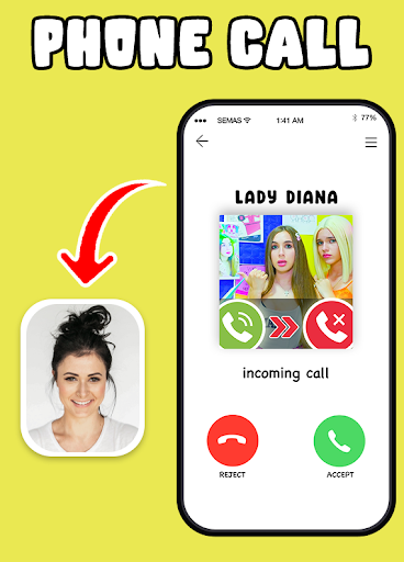 Lady Diana Fake Video Call Screen 2