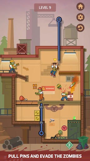 Zombie Escape: Pull the Pins! ekran görüntüsü