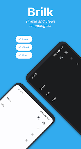 Android application Brilk: Shopping List screenshort