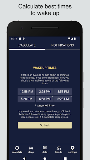 Sleep Calculator Screen 3