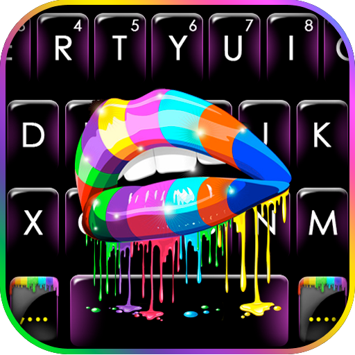 Rainbow Drip Lips Keyboard The 7.1.5_0329 Icon