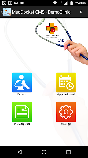 Med Docket CMS App Screen 3