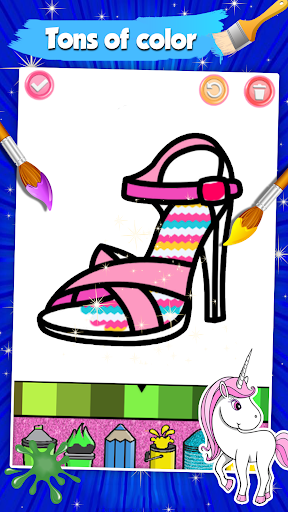 Beauty Coloring Book Glitter Screenshot 4 - AppWisp.com