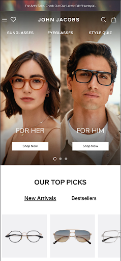 John Jacobs: Premium Eyewear Screen 2