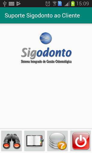 Android application Suporte Sigodonto ao Cliente screenshort
