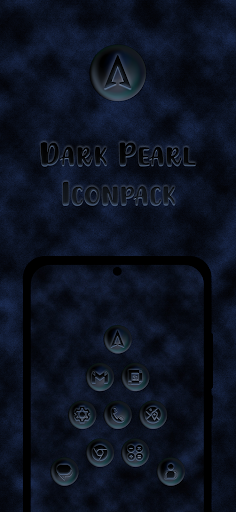 Android application Dark Pearl Icon Pack screenshort