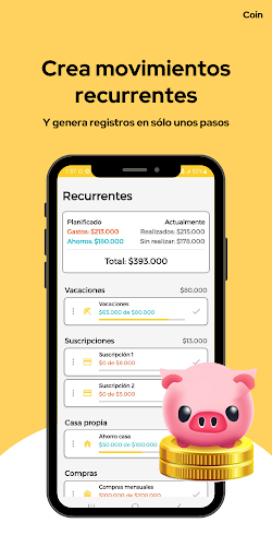 Coin: Planificador Mensual Screen 3