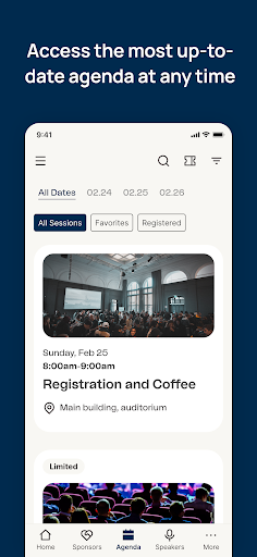 Android application Walker & Dunlop Events screenshort
