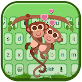 Lovely Monkey Keyboard Theme icon