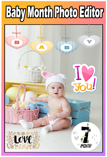 Android application Baby Month Photo Editor screenshort