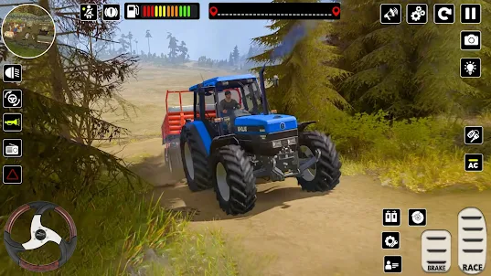 Вождение трактора: ферма