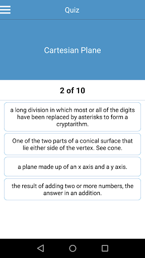 Mathematics Dictionary Offline Screen 2