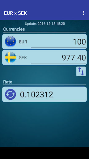 Euro sek 15 in 15.96 EUR