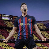 Lewandowski in Barça Wallpaper icon