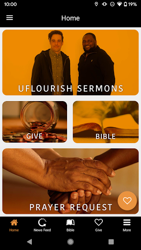 Uflourish Church App Screen 2