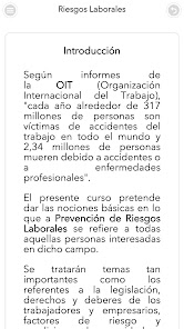 Captura de Pantalla 3 Prevención Riesgos Laborales android