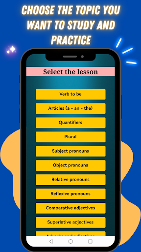 Android application Master The English Grammar screenshort