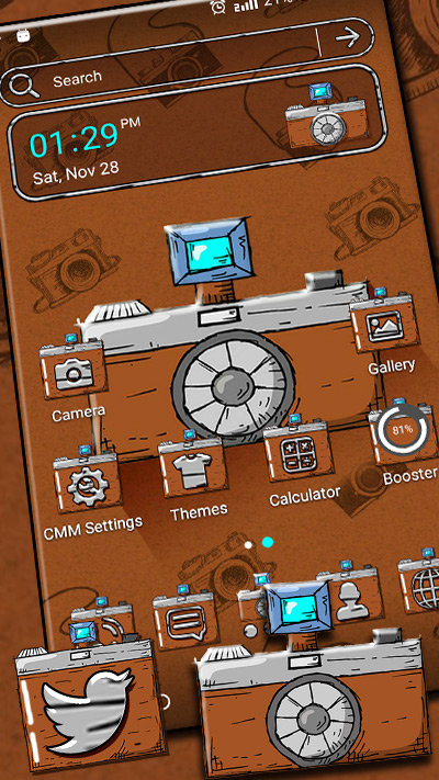 Camera Doodle Theme Launcher - 2.3 - (Android)