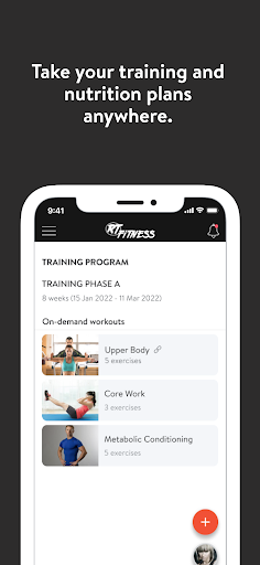 RT Fitness Online Screen 3