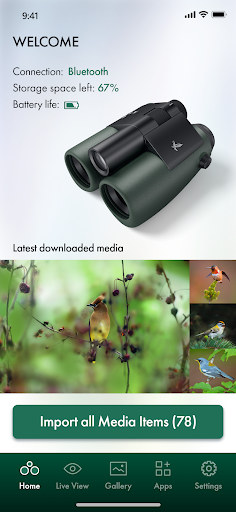 Android application SWAROVSKI OPTIK Outdoor screenshort