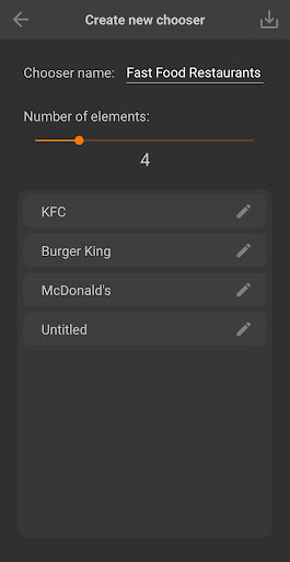 Android application Chooser screenshort