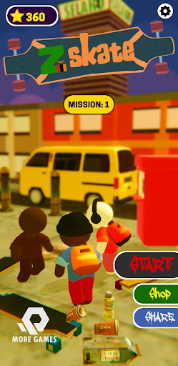 Android application ZedSkate screenshort