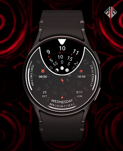 Holo Tron Digital Watch Face Screen 3