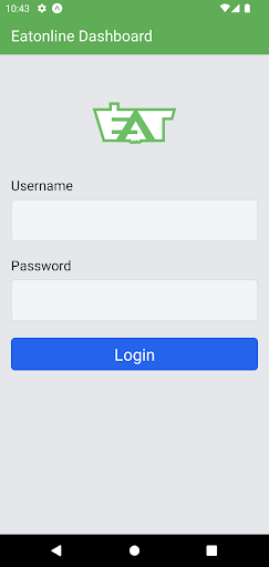 Android application Eatonline screenshort