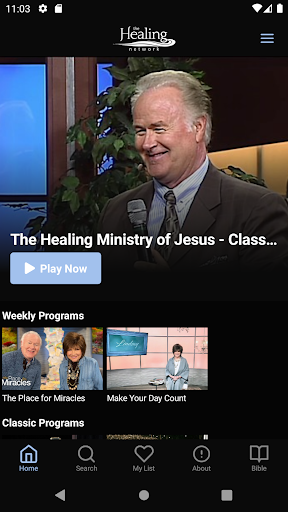 Android application The Healing Network screenshort