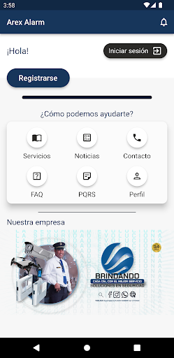 Android application Arex Alarm screenshort