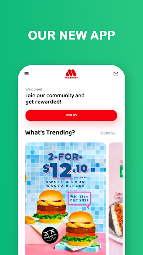 Android application MOS Burger Singapore screenshort
