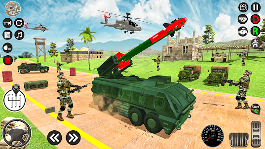 Army missile transport truck