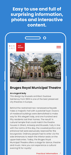Visit Bruges route app Screen 3