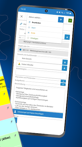 TOMapp Mobile Instandhaltung Screen 2