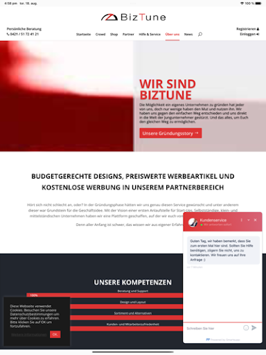 Biztune Screen 3
