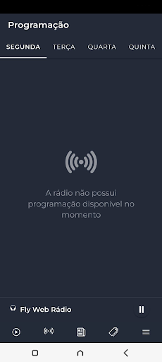 Fly Web Rádio Screen 2