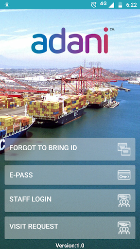 Android application Adani Visitor System screenshort