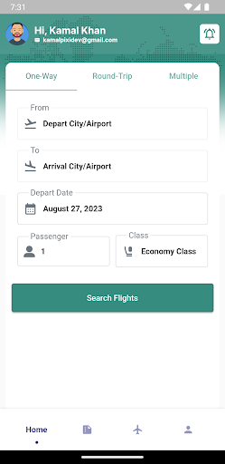 Android application AshaTrip screenshort