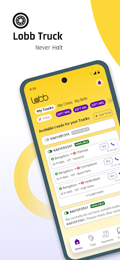 Android application LOBB TRUCK screenshort