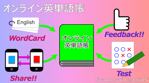Android application オンライン英単語帳 screenshort