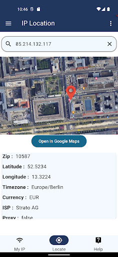 IP Location Screen 3