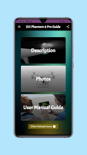 Android application dji phantom 4 pro guide screenshort