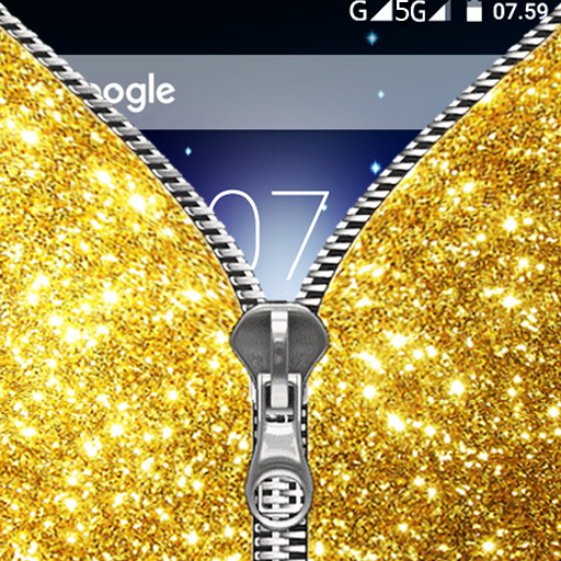 Glitter Zipper Lock Screen 4.1 Icon